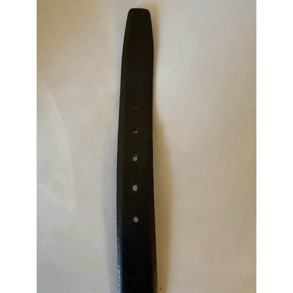 Polo Ralph Lauren Engine-Turned Belt 40/100 Black Italian Leather 2110754-001